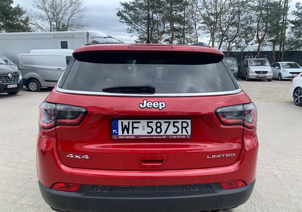 Jeep Compass cena 102800 przebieg: 48909, rok produkcji 2017 z Koluszki małe 326